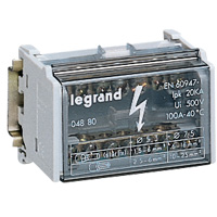 Шина нулевая в корпусе 2p 125А 8мод. Leg 004882 Legrand