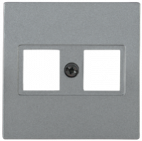 Накладка 2-ая компьютерная RJ45 Cat5e BOLERO антрацит - ENB12-R-K95 IEK (ИЭК)