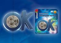 Светильник DTL-355 OK/Blue/3LED/3AAA син. Uniel 07722
