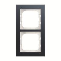 Рамка 2п Axcent стекло устричный ABB 2CKA001754A4781