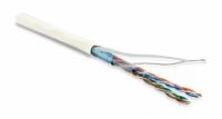 Кабель витая пара FUTP4-C5E-P26-IN-LSZH-WH-100 (100м)эк.F/UTP,к.5e,4п.(26AWG),мног.(patch),э.-ф.,LSZH,нг(С)-HF,–20°C–+75°C,бел. | 243618 Hyperline