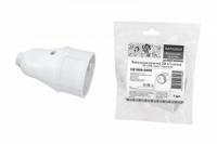 Кабельная розетка 2П б/з белая 10А 250B серии "Народная" | SQ1806-0409 TDM ELECTRIC