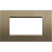 Рамка 4мод. LivingLight прямоугол. корич. шелк Leg BTC LNA4804SQ Legrand