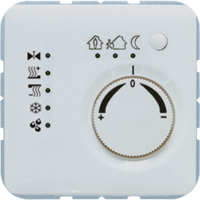 KNX-регулятор с шинным сопряжением ручкой для установки температуры светло-серый JUNG CD2178LG