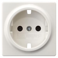 РОЗЕТКА SCHUKO С КРЫШКОЙ 55X55MM ЗАЩИТНЫМ ЗАЗЕМЛЯЮЩИМ КОНТАКТОМ DELTA I-SYSTEM ТИТАНОВО-БЕЛЫЙ Siemens 5UH1080