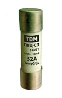 Вставка плавкая ПВЦ-С3 14х51 2А | SQ0729-0012 TDM ELECTRIC
