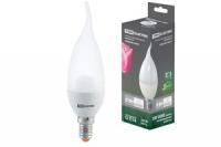 Лампа светодиодная LED 5Вт E14 220В 3000К WFC37 свеча на ветру | SQ0340-0015 TDM ELECTRIC