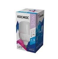 Лампа светодиодная LED 30Вт 220В Е27 D80х135 6500К дневной 2650 лм Космос LksmHWLED30WE2765