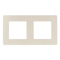 Рамка для розеток и выключателей серия 12 12-5102-02 на 2 поста, сатин, слоновая кость | Б0052510 ЭРА (Энергия света)