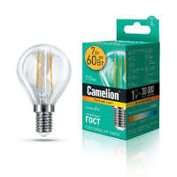 Лампа светодиодная LED7-G45-FL/830/E14 7Вт 220В Camelion 13456