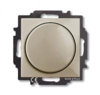 Механизм светорегулятора Basic 55 Busch-Dimmer 60-400Вт с центральной платой шампань ABB 2CKA006515A0845