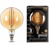 Лампа светодиодная LED Vintage Filament G200 8W E27 200*300mm Amber 780lm 2400K 1/6 | 153802008 Gauss