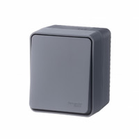 Переключатель проходной 1-кл. ОП AtlasDesign Profi54 IP54 10AX антрацит SchE ATN544061 Schneider Electric