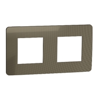 Рамка UNICA STUDIO двухпостовая бронза/белый - NU280450 Schneider Electric