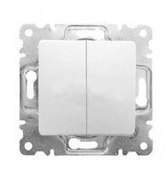 Выключатель 2-кл. СП Lillium IP20 механизм бел. Makel 30001003