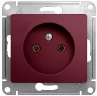 Розетка 1-м СП Glossa 16А IP20 250В без заземл. механизм баклажан. SchE GSL001141 Schneider Electric