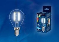 Лампа светодиодная LED-G45-6W/NW/E14/CL PLS02WH LED. "шар", прозр.4000К Серия Sky. | UL-00001371 Uniel
