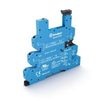 Розетка MasterPLUS с безвинтовыми клеммами Push-in для реле 34 серии; питание 220В DC; в комплекте пластиковая клипса; опции: LED | 93667220 Finder
