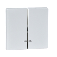 Клавиша 2-м с окошком для свет. инд. Merten System M бел. SchE MTN3420-0319 Schneider Electric