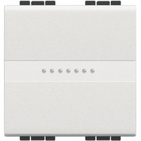 Кнопка Axial с автоматическими клеммами 2 модуля белый LivingLight Legrand N4055M2A