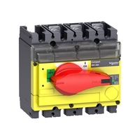 Выключатель-разъединитель INV100 3п красная рукоятка/желтая панель Schneider Electric 31180