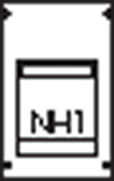 Пластрон для 1 NH1 1ряд/3 рейки | AG72 ABB