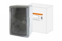 Бокс пластиковый ЩМП-0-1, прозрачная крышка, ABS, IP65, -45 до +75 С, навесной, (300x200x130) | SQ0933-0201 TDM ELECTRIC
