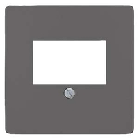 НАКЛАДКА TAE РОЗЕТКИ 55X55MM DELTA I-SYSTEM ЧЕРН.МЕТАЛЛИК Siemens 5TG1226-2