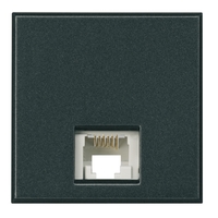Разъем телеф. RJ12 кат.3 тип коннектора К10 Axolute антрацит Leg BTC HS4258/12D Legrand