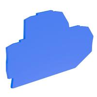 Крышка для двухуровневой клеммы на 2.5кв.мм. син. (уп.25шт) DKC ZEFDS201BL (ДКС)