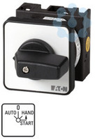 Переключатель управления + 4P, Ie = 12A, FS- HAND-AUTO 0 < START , 45 °, 48х48 мм, заднее крепление, T0-2-15907/Z/SVC(C,E,G-J) - 050980 EATON
