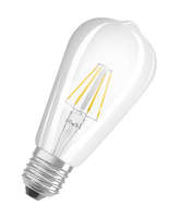 Лампа светодиодная филаментная Parathom Retrofit Edison 6W (замена60Вт), теплый белый свет, E27, прозрачная колба Osram - 4052899972834