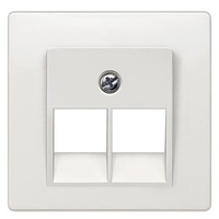 КРЫШКА СИСТЕМНОЙ РОЗЕТКИ CAT 3 2X8-ПОЛЮС 55X55MM DELTA I-SYSTEM ТИТАНОВО-БЕЛЫЙ Siemens 5TG1211