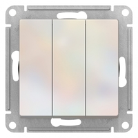 Выключатель 3-кл. СП AtlasDesign 10А IP20 (сх. 1+1+1) 10AX механизм жемчуж. SchE ATN000431 Schneider Electric