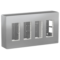 Блок ОП UNICA SYSTEM+ 4х2 алюм. SchE NU124430 Schneider Electric