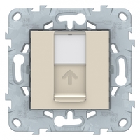 Панель лицевая UNICA NEW RJ45 KEYSTONE/SYSTIMAX беж. SchE NU546144 Schneider Electric