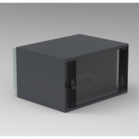 Настенный шкаф 19дюйм - 9U 600x525x476 мм стеклянная дверь 446181 Legrand