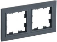 Рамка 2-м BRITE РУ-2-БрГ графит IEK BR-M22-K53 (ИЭК)