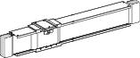 Секция прямая для болтов. отводн. блоков 3L+PE Al 2000А L2000 SchE KTA2000EB320 Schneider Electric