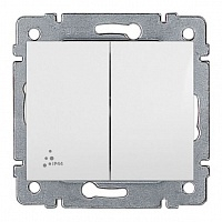 Выключатель 2-кл. СП Galea Life 10А IP20 бел. (DIY-упак.) Leg 695504 Legrand