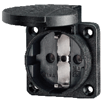Розетка панельная 16А 2Р IP54 - 11012 Mennekes
