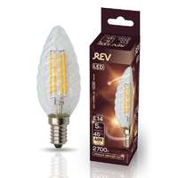 Лампа светодиодная филаментная PREMIUM (FILAMENT) 5Вт TC37 свеча витая 2700К тепл. E14 480лм REV 32430 0