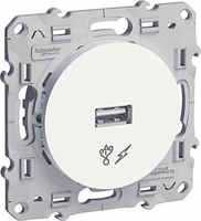 Механизм розетки СП USB Odace бел. SchE S52R408 Schneider Electric