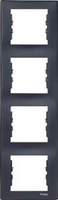 Рамка 4-м Sedna верт. графит SchE SDN5802070 Schneider Electric