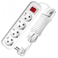 Удлинитель 4х3м с заземл. 13А IP20 S-304 выкл. ПВС 3х1 UNIVersal 9631990