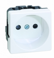 Механизм розетки 1-м СП Simon27 защ. шторки винт. клеммы сл. кость Simon 27431-62
