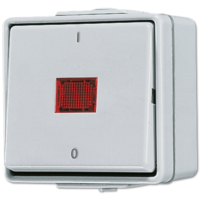 Выключатель контрольный 10АX 250V накладной IP44 JUNG 602KOW