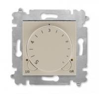 Терморегулятор Levit с поворотной ручкой 16А кофе макиато/бел. ABB 2CHH920003A6018