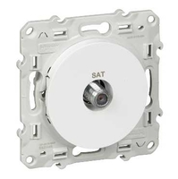 Розетка аудио Х2 Odace бел. SchE S52R446 Schneider Electric