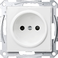 Механизм розетки 1-м СП Merten M-Creativ 16А IP20 без заземл. SM прозр. SchE MTN2000-3500 Schneider Electric